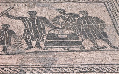 Mosaico dei misuratori di grano Ostia antica misuratori di grano